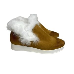 Antelope Sailor Sherpa J30 Taupe Tan Leather Sneaker 38 US 7